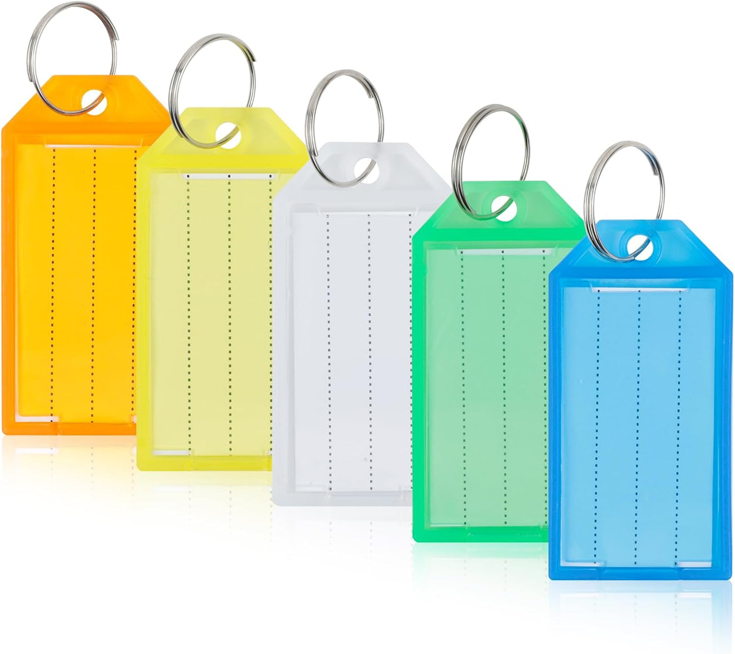 Étiquettes porte-clés: en plastique, 20 Pièces