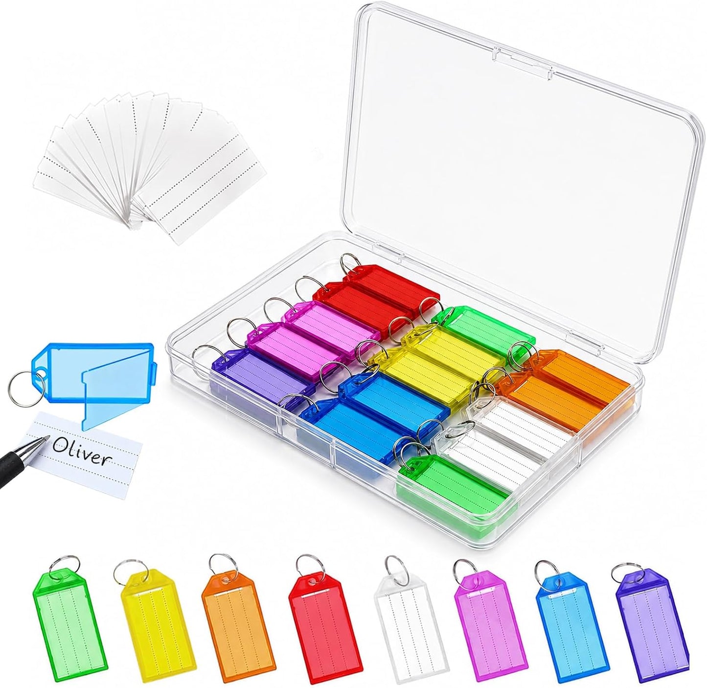 Étiquettes porte-clés – Lot de 30