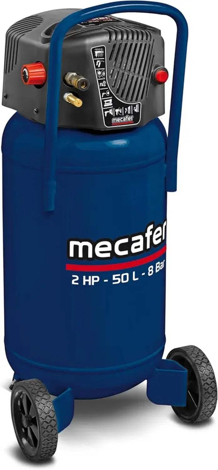 Compresseur Vertical 50L Mecafer Blue Line Économe en Énergie