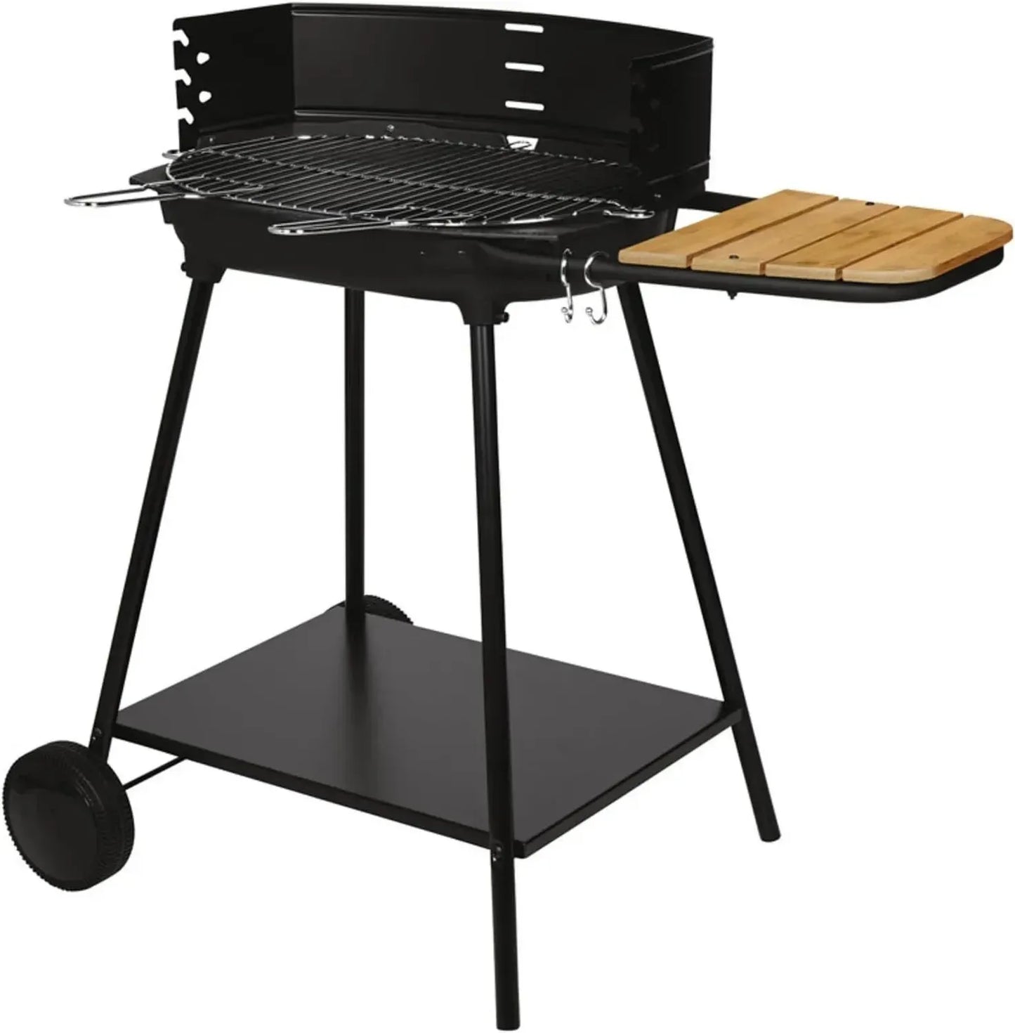 Gril à Charbon SOMAGIC BASILIC - Cuve en Fonte - Grille Chromée - 10 Personnes - Dimensions 50,5 x 33 cm - Origine France